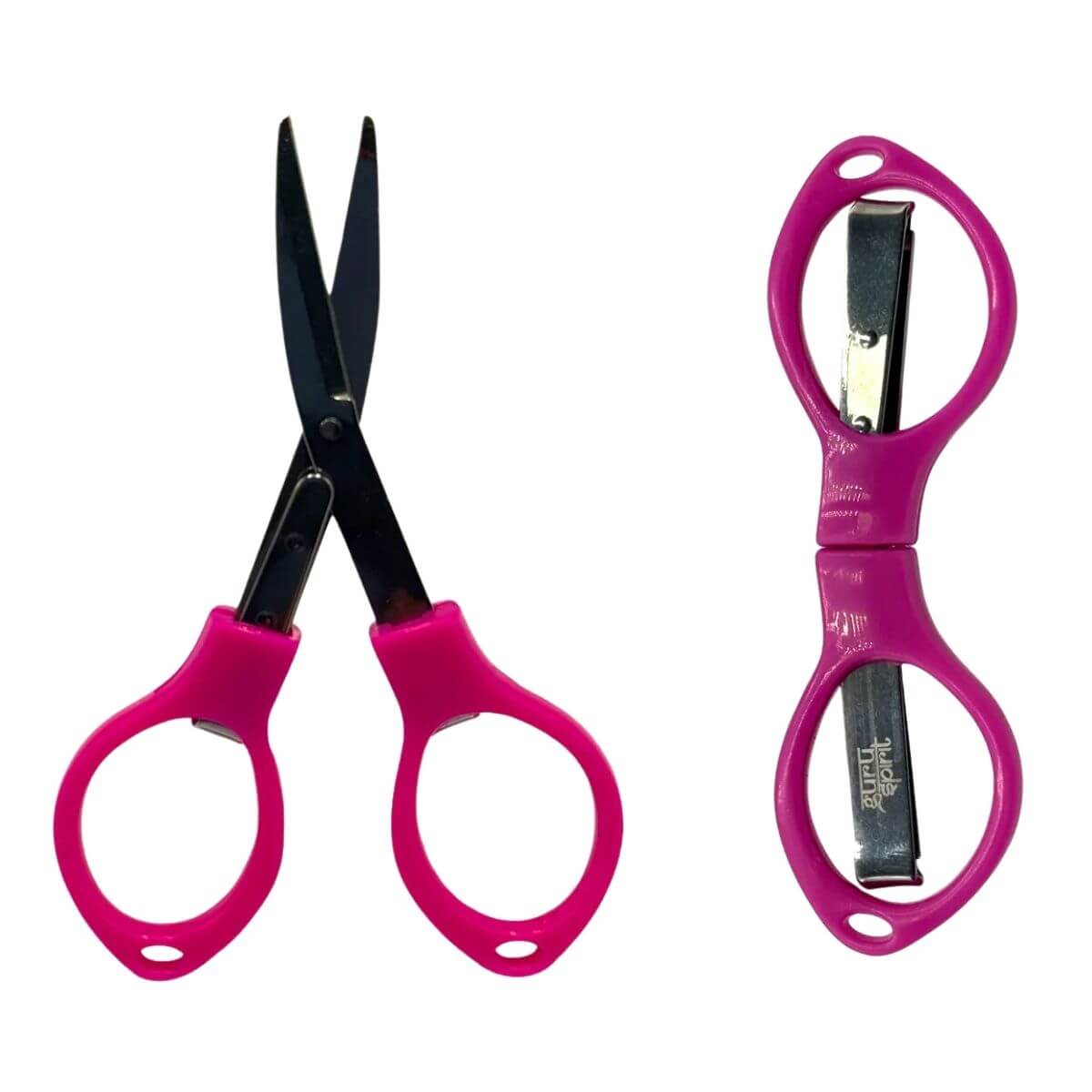 Tesoura Dobravel Guru de Metal Cabo Plástico Multicolor Display C/12 Unidades - Imagem 5