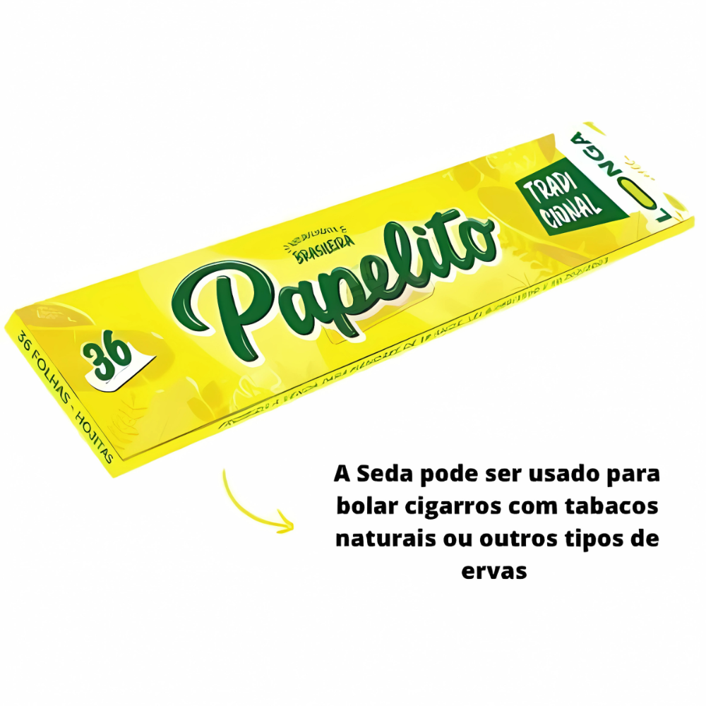 Seda Papelito Tradicional Longa - Livreto C/36 Sedas - Imagem 4