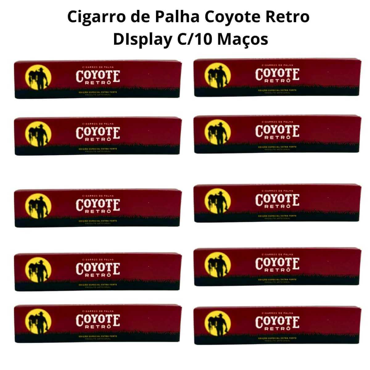 Cigarro de Palha Coyote Retro - Display C/10 Maços
