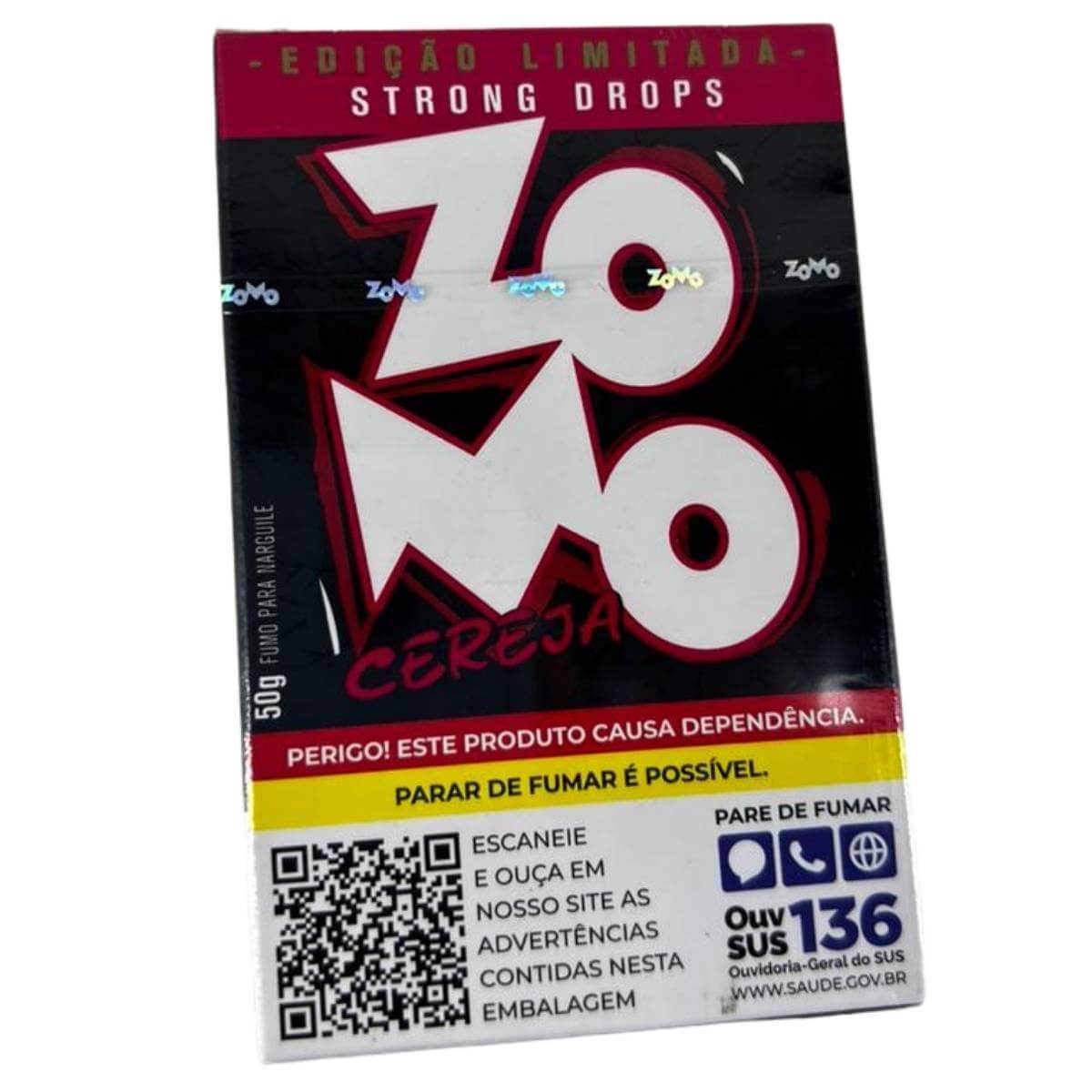 Fumo Narguile Zomo N Strong Drops Cereja - Unidade - Imagem 2