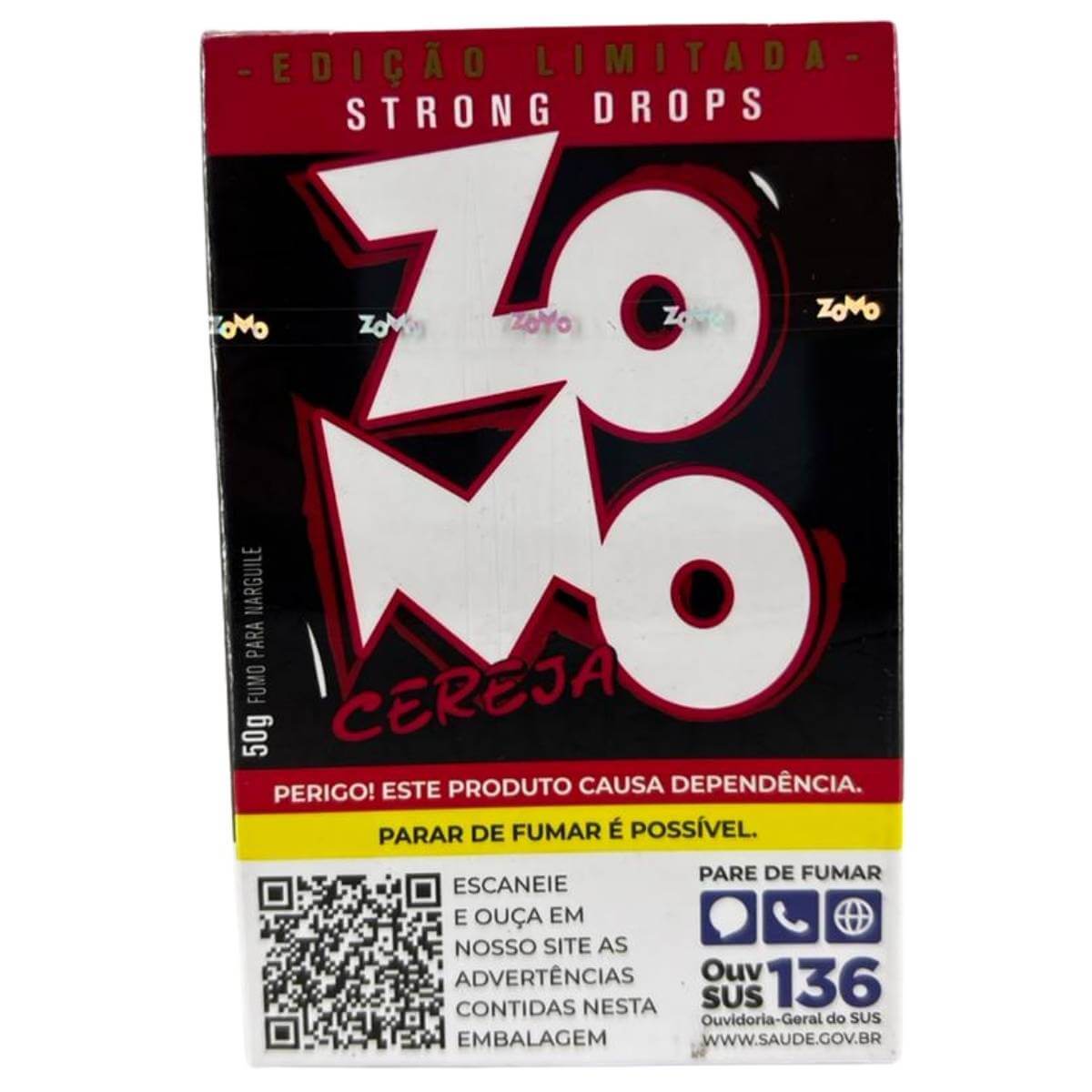 Fumo Narguile Zomo N Strong Drops Cereja - Unidade