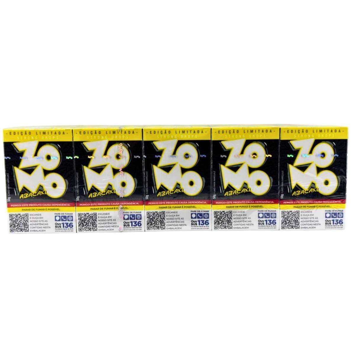 Fumo Narguile Zomo N Strong Drops Abacaxi - Display C/10 Unidades
