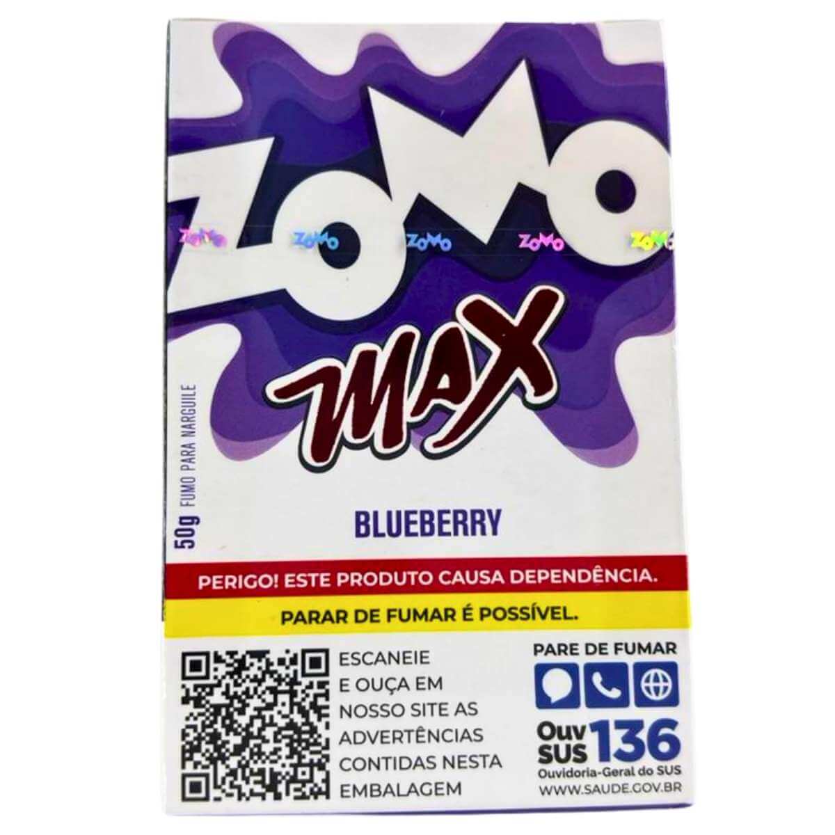 Fumo Narguile Zomo Max N Blueberry - Display C/10 Unidades - Imagem 4