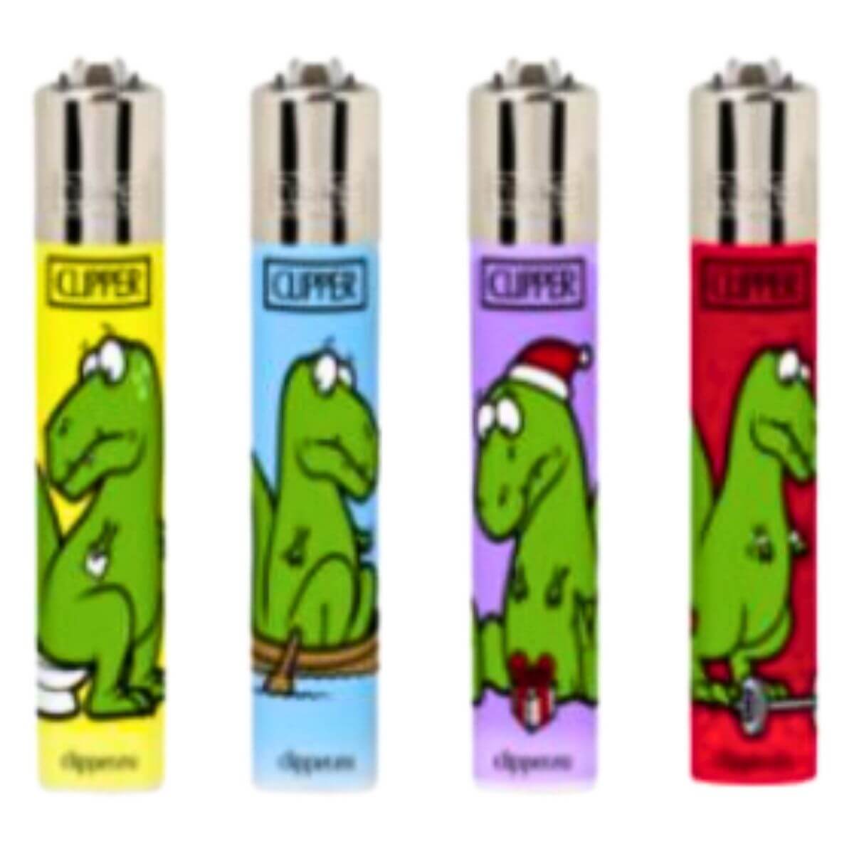 Isqueiro Clipper D24 CP11R DINO + LB - Display C/24 (Grande)