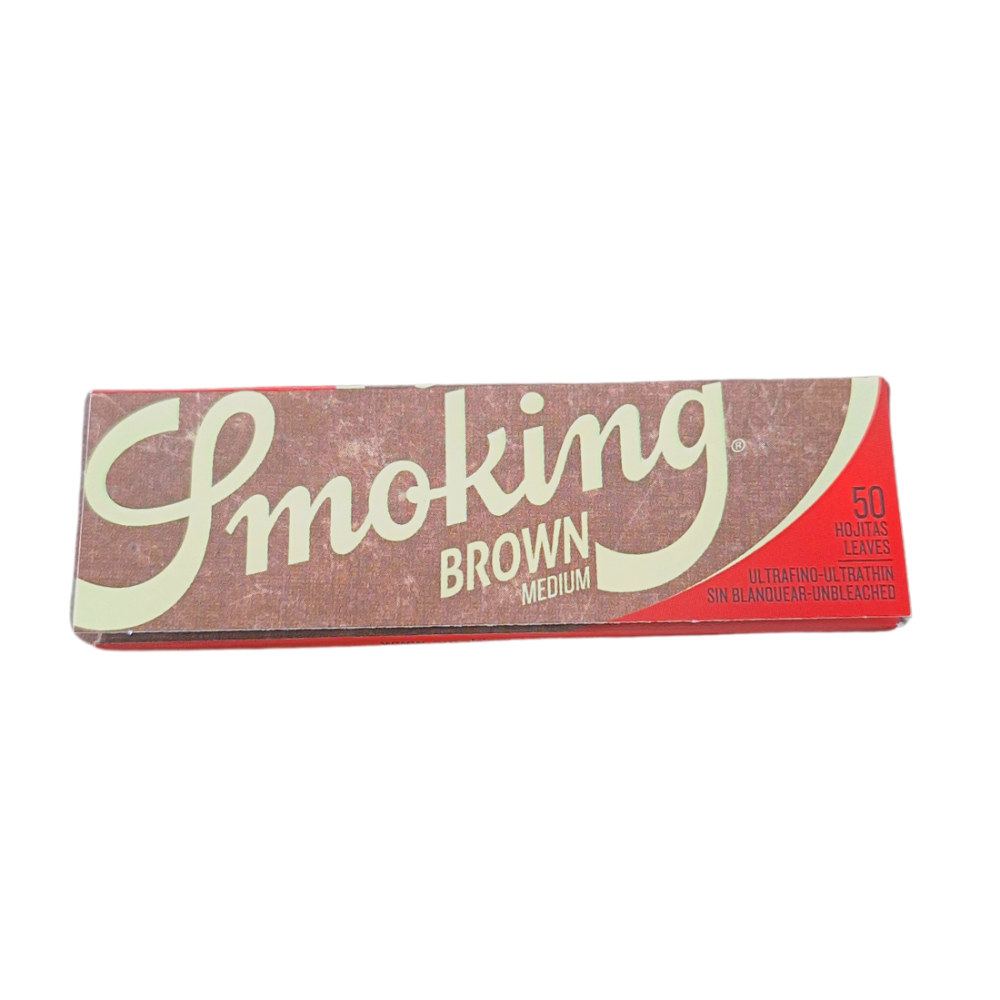 Seda Smoking Brown Medium 1 1/4 MCB - Livreto C/50 Folhas