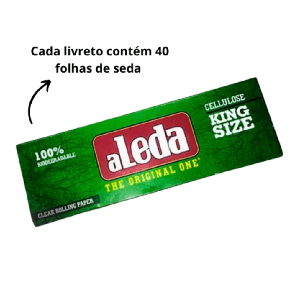 Seda Aleda Celulose King Size - Livreto C/40 sedas - Imagem 4