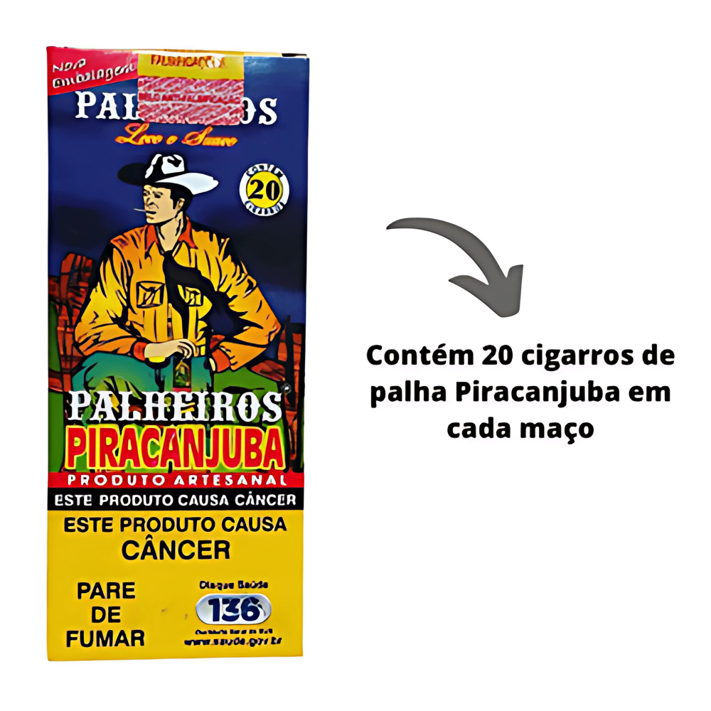 Cigarro de Palha Piracanjuba Tradicional - Maço - Imagem 2