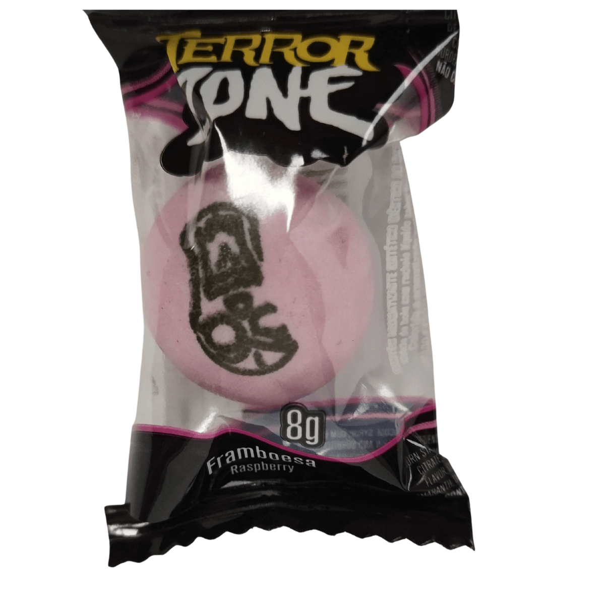 Chiclete Sukest Terror Zone sabor Framboesa - unidade