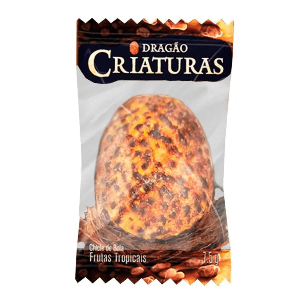 Chiclete Sukest Criaturas Dragão sabor Frutas Tropicais - unidade - Imagem 3