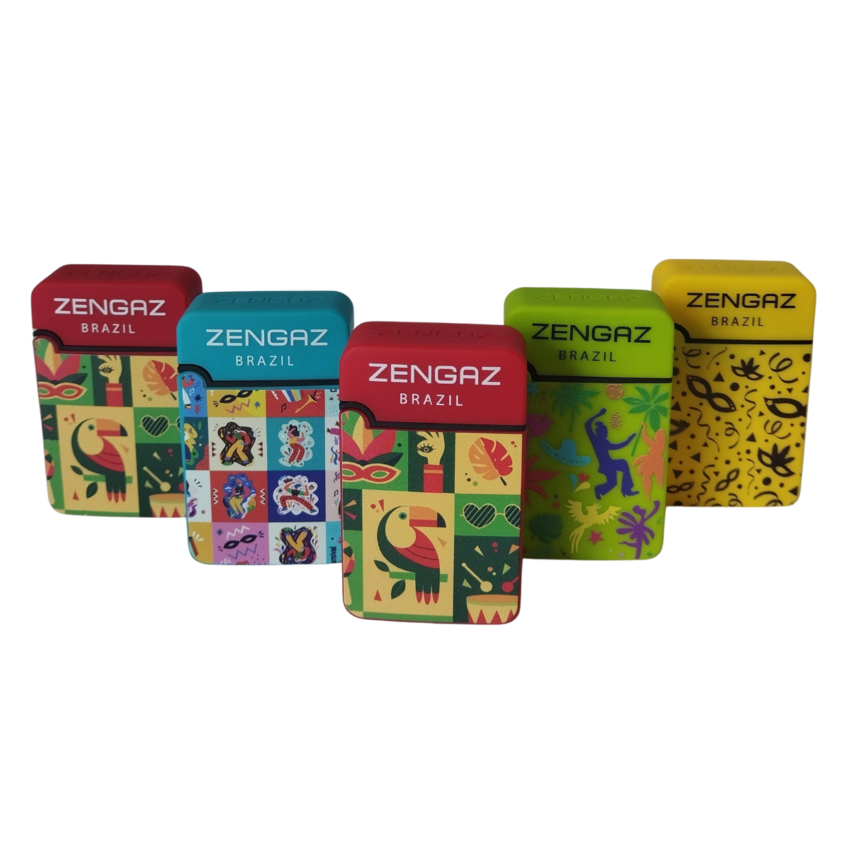 Isqueiro Maçarico Zengaz ZL-8 Grand Jet Cores Carnaval - Display C/12 - Imagem 5