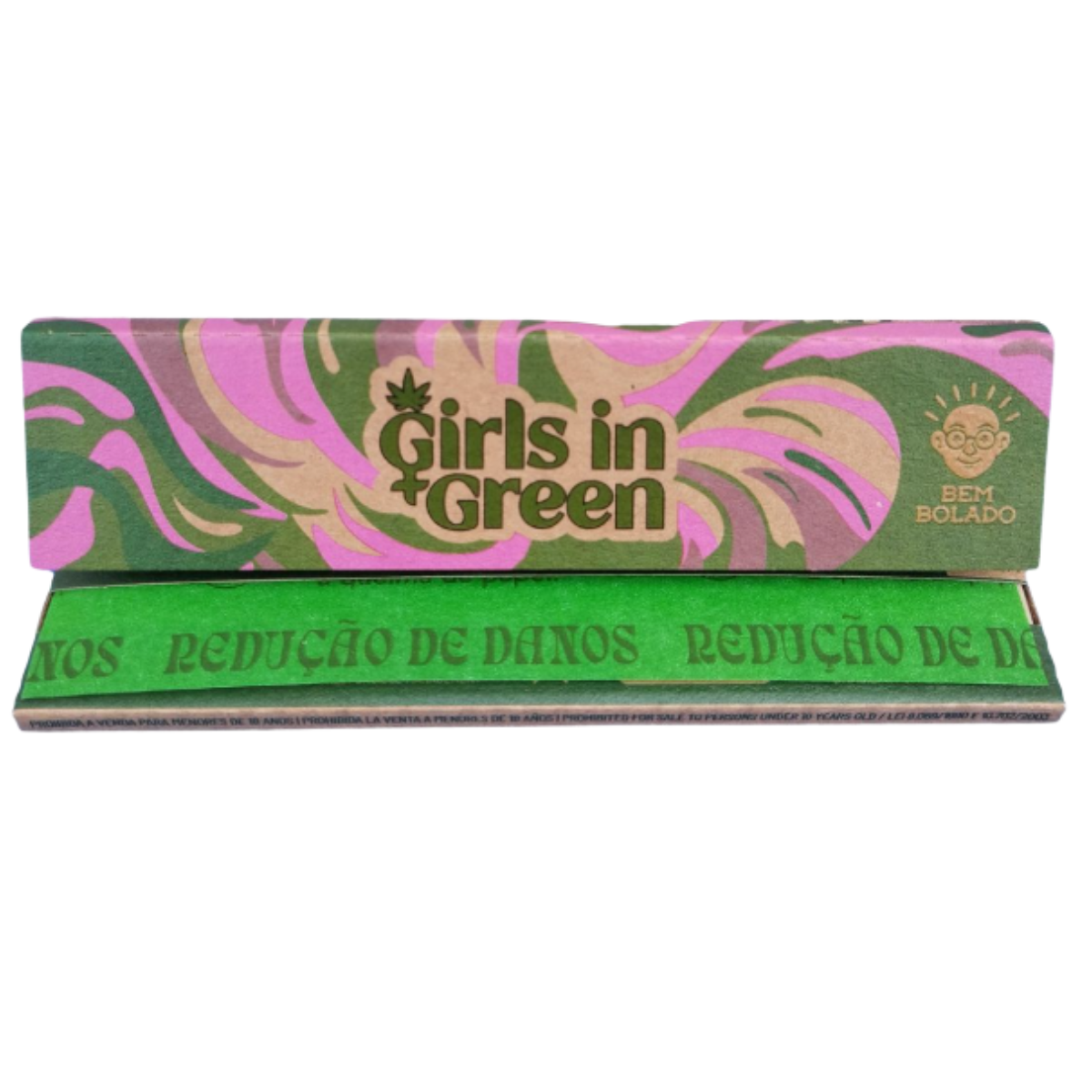 Seda Bem bolado Girls in Green King Size Brow Large - Livreto C/35 Sedas - Imagem 2