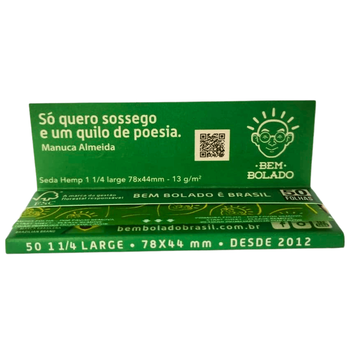 Seda Bem Bolado Hemp King Size Large - Livreto C/35 Sedas - Imagem 4