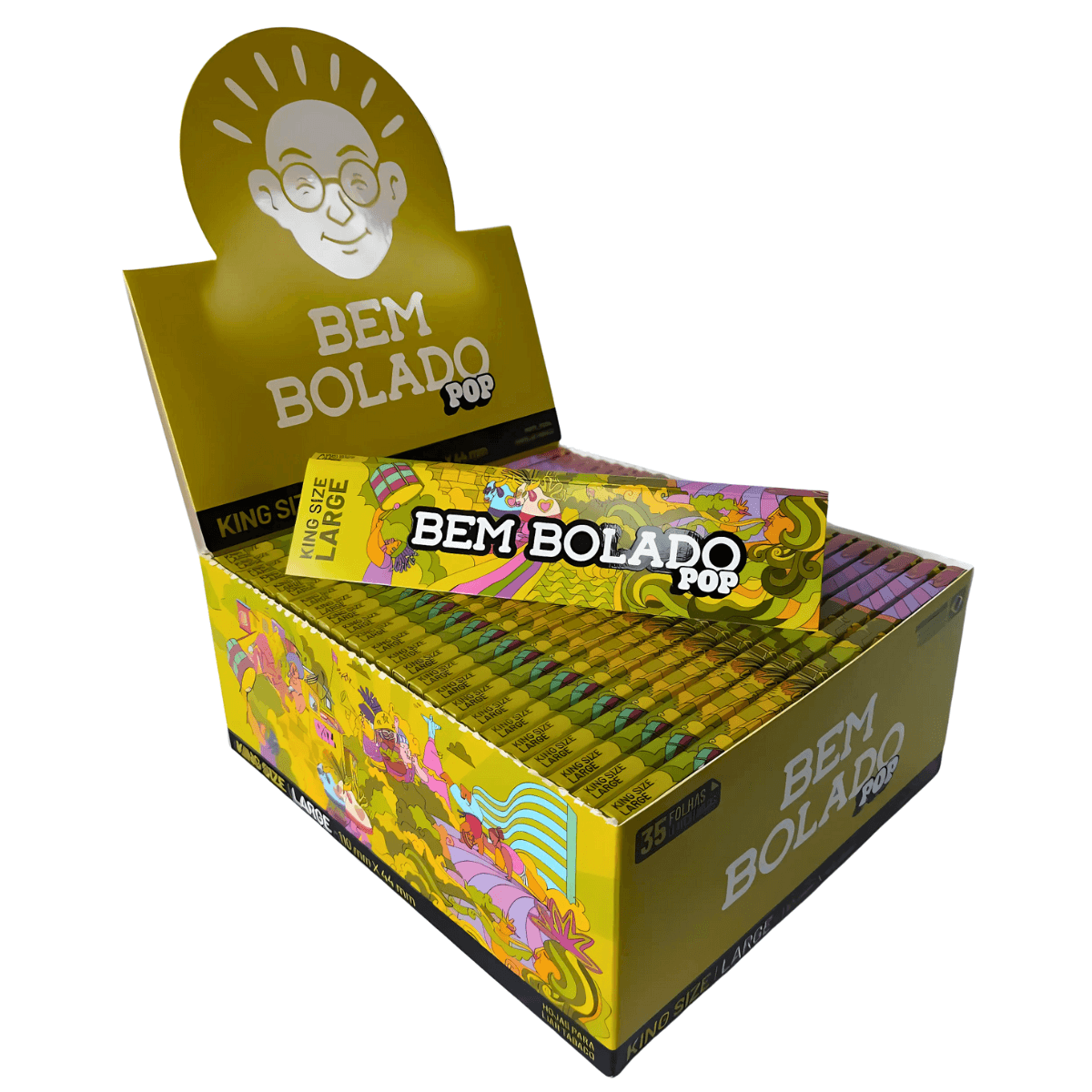Seda bem Bolado Pop 1 1/4 Large - Livreto C/50 Sedas - Imagem 6
