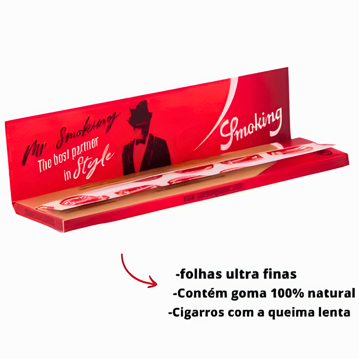 Seda Smoking Thinnest Brown King Size MCB - Livreto C/33 Folhas - Imagem 5