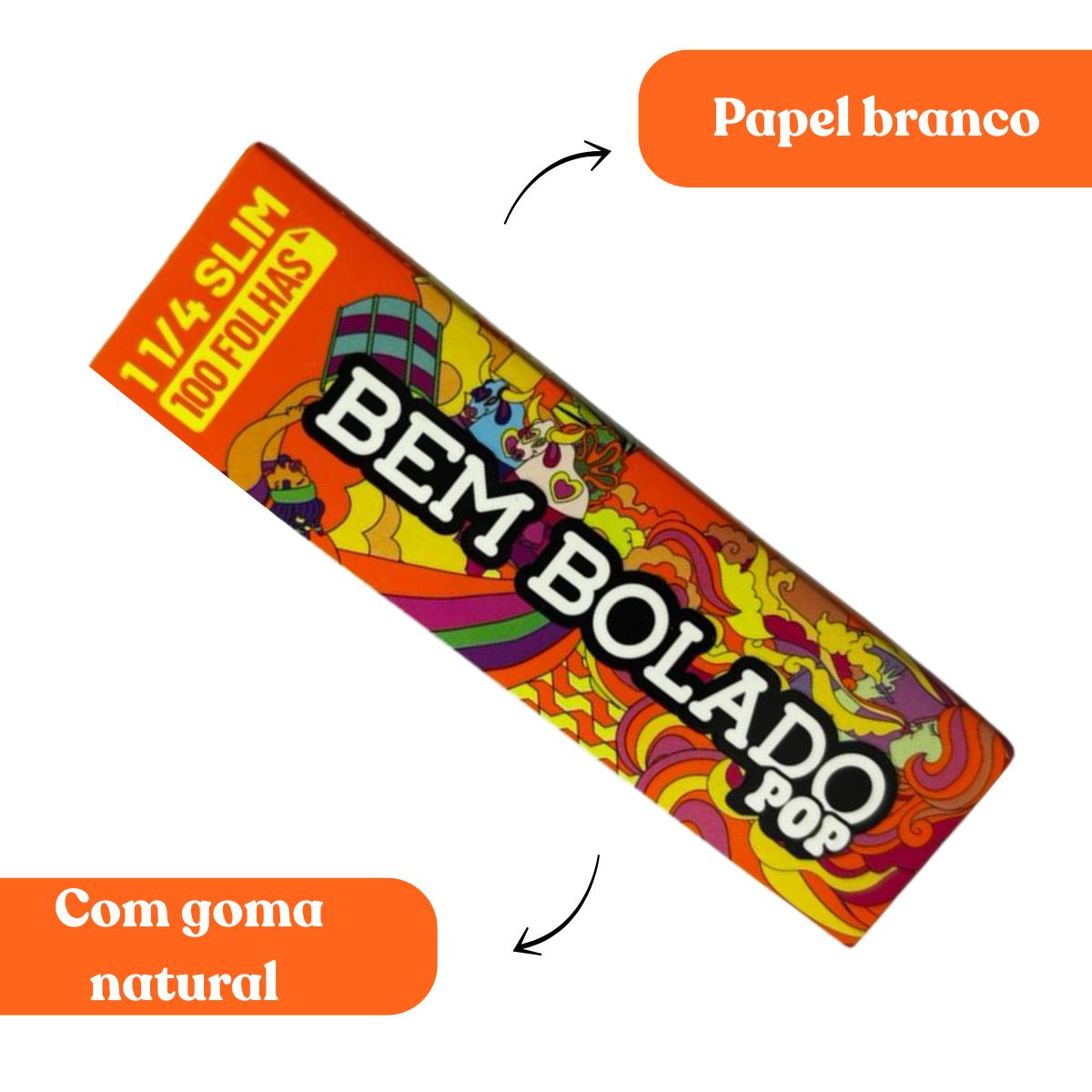 Seda Bem Bolado PP 1 1/4 Slim 100 Folhas - Unidade - Imagem 4