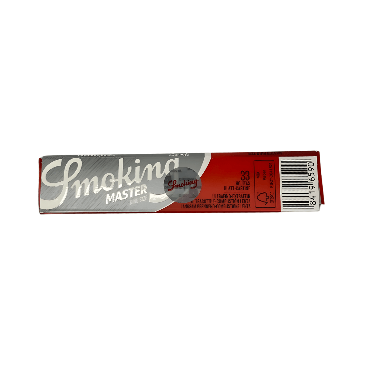 Seda Smoking King Size Master Prata MCB - Livreto C/33 Folhas - Imagem 2
