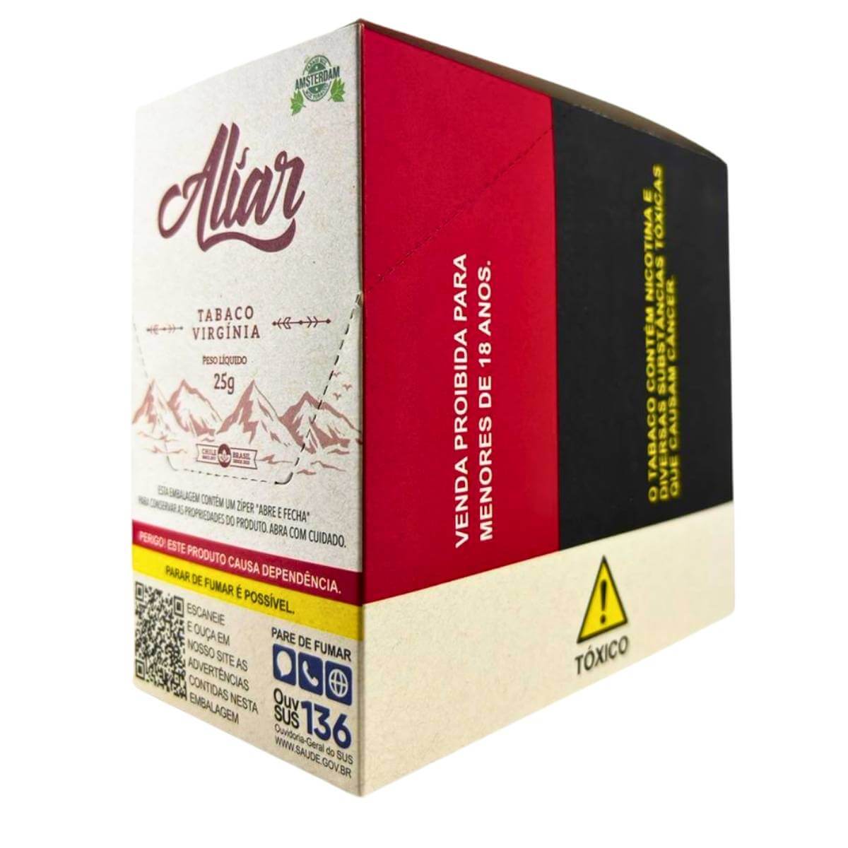 Tabaco / Fumo Amsterdam Aliar virginia 25g - Display com 6 bag - Imagem 4