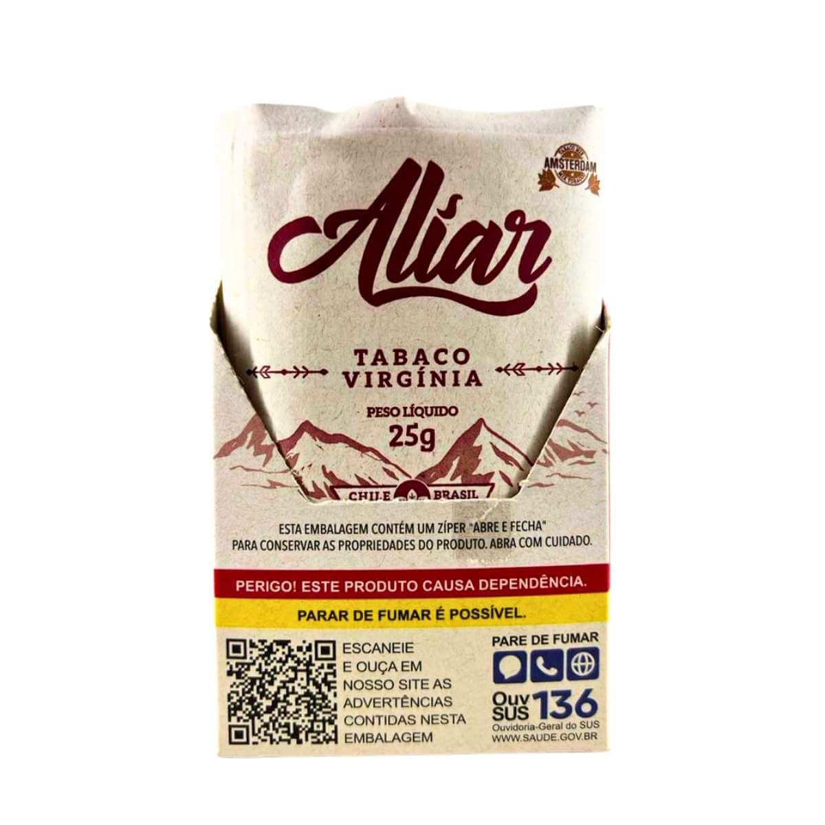 Tabaco / Fumo Amsterdam Aliar virginia 25g - Display com 6 bag - Imagem 3