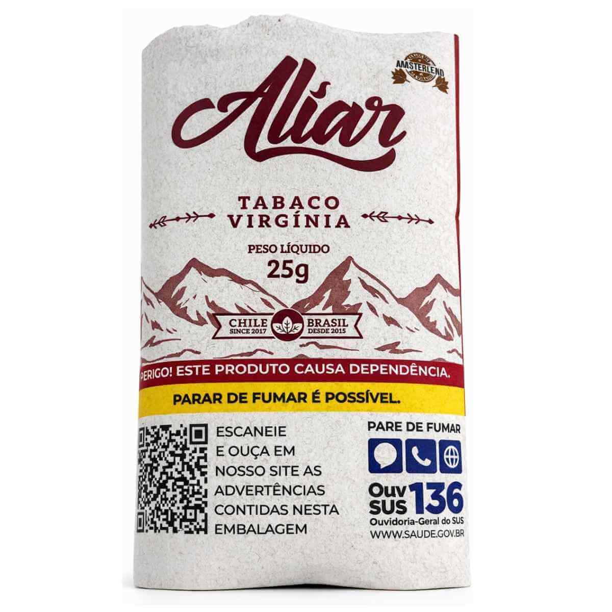 Tabaco / Fumo Amsterdam Aliar virginia 25g - Display com 6 bag - Imagem 2