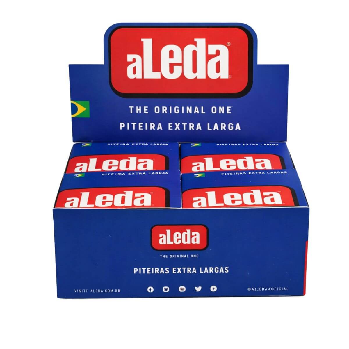 Piteira de Papel Aleda Azul Extra Larga - Display C/20 livretos - Imagem 4