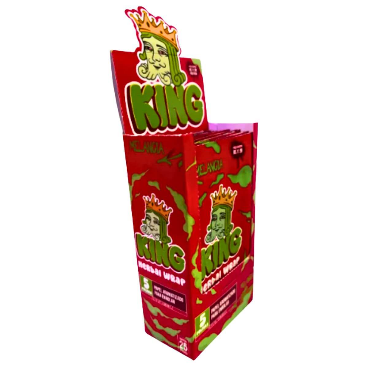 Blunt Herbal King blunt Sabor Melancia - Display C/25 Unidades