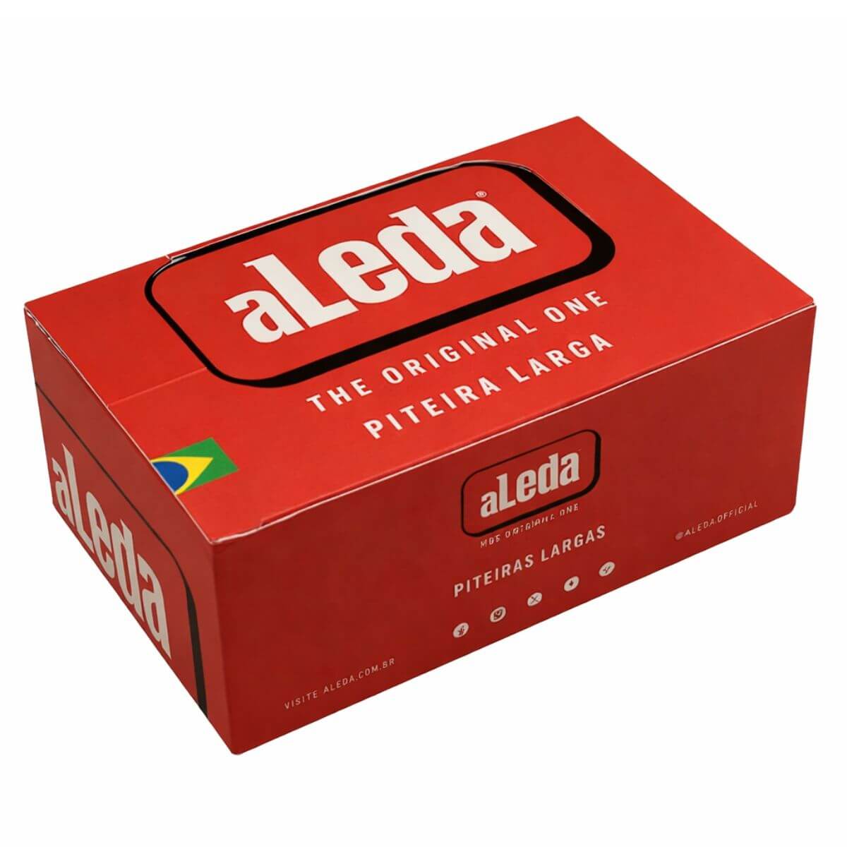 Piteira de Papel Aleda Vermelha Larga - Display C/20 livretos