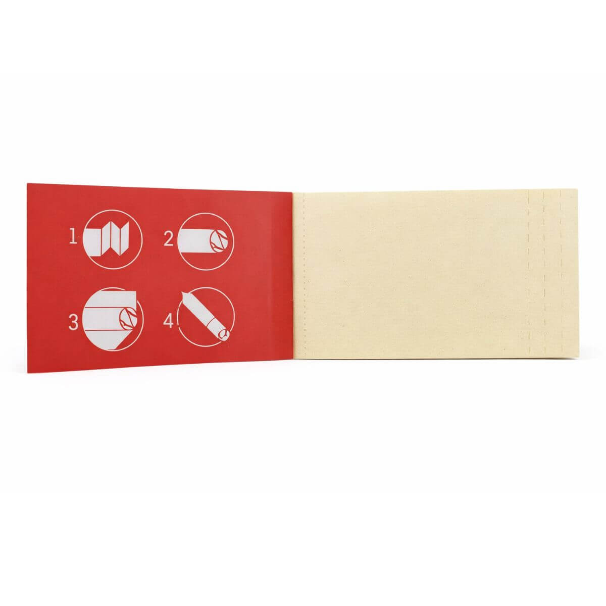 Piteira de Papel Aleda Vermelha Larga - Display C/20 livretos - Imagem 3