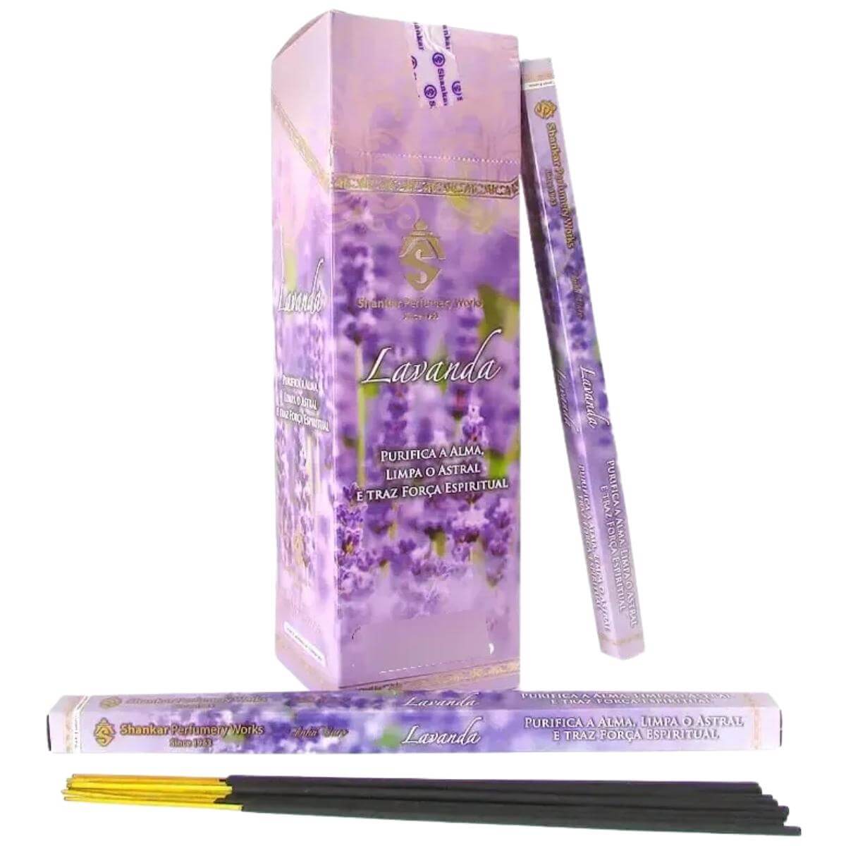 Incenso Shankar Linha Ouro Aroma Lavanda - Display C/25 Unidades - Imagem 2