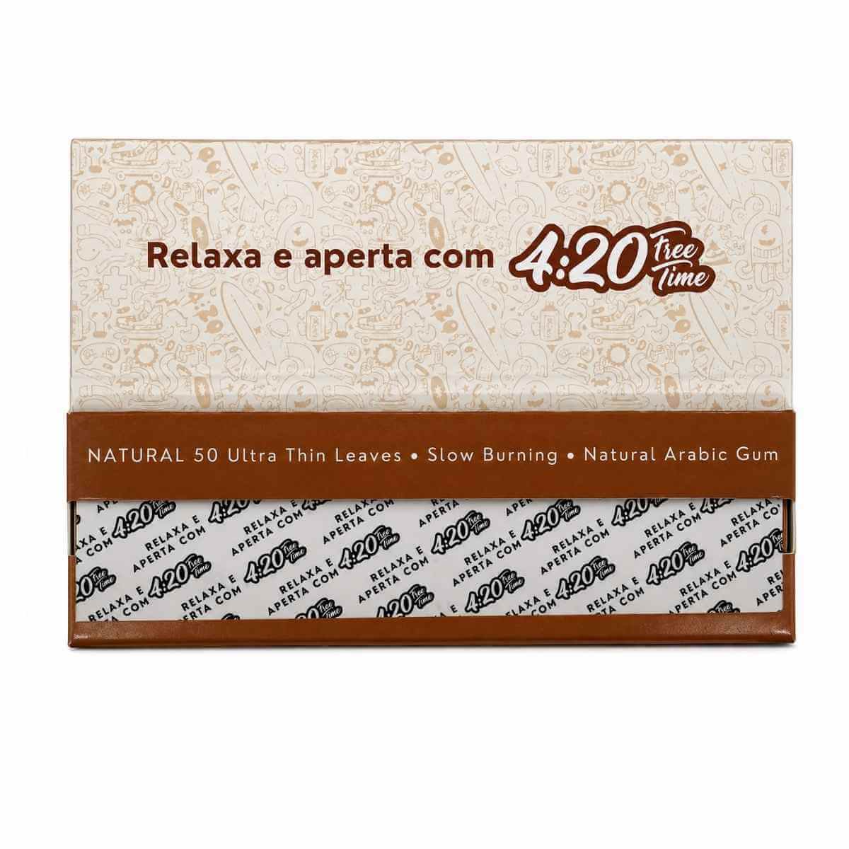 Seda 4:20 Free Time Natural Mine Size - Livreto c/50 folhas - Imagem 2